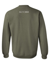 Load image into Gallery viewer, Military Green 'Thy Kingdom Come' Crewneck