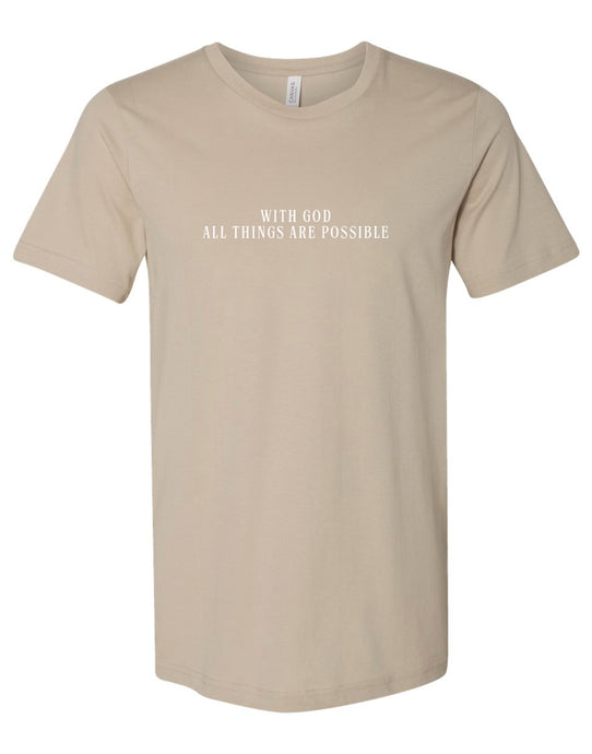 Tan 'Nothing Is Impossible' Tee