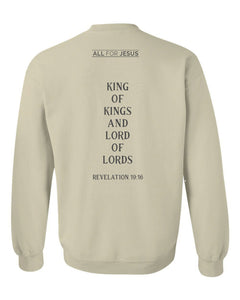 Sand 'All Hail King Jesus' Crewneck